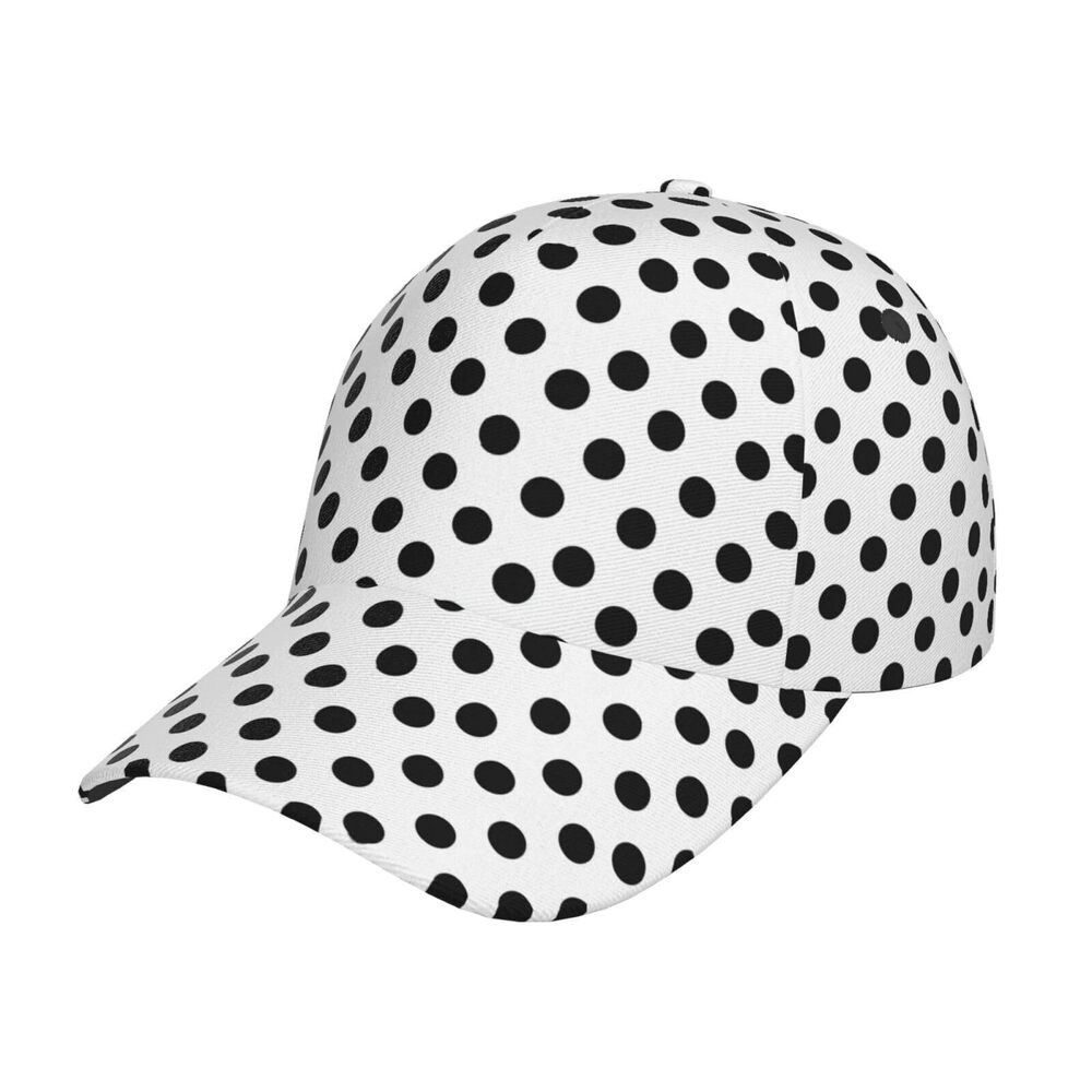 6005 Cute Polka Dots Pattern Baseball Cap Hats Fashion Sun Cap Packable